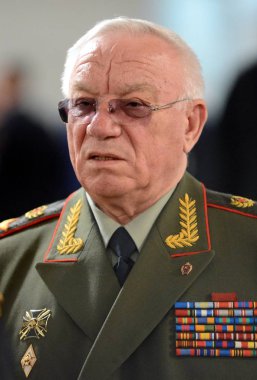  The Minister of internal Affairs of Russia (1995-1998) Anatoly Sergeevich Kulikov , General of the army, the Russian military commander. Doctor of economic Sciences clipart