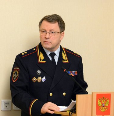  Rusya iç işleri polis Victor Nilov genel-Teğmen Bakanlığı trafik güvenlik şefi.