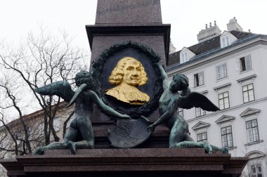  A monument to burgomaster Johann Liebenberg. clipart