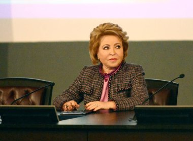  The Chairman Of The Council Of Federation Of The Federal Assembly Of The Russian Federation Valentina Matvienko clipart