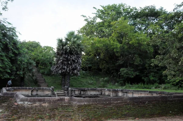 Palacio Real del Rey Parakramabahu en la ciudad Patrimonio de la Humanidad Polonnaruwa.El Polonnaruwa - capital medieval de Sri Lanka . — Foto de Stock