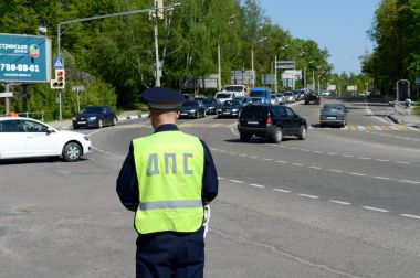  Yolda trafik polisi Müfettiş.