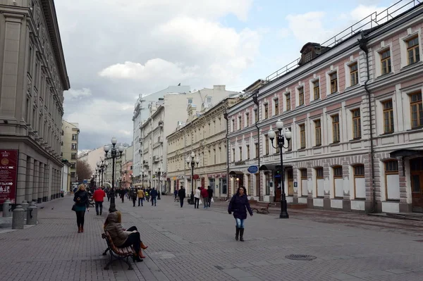 Arbat yayalara, Moskova. — Stok fotoğraf