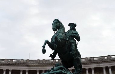  Anıt, Prince Eugene Savoy. Anton Dominik Fernkorn tarafından 1865 yılında tasarlanmış Heldenplatz, Viyana, Anıtı