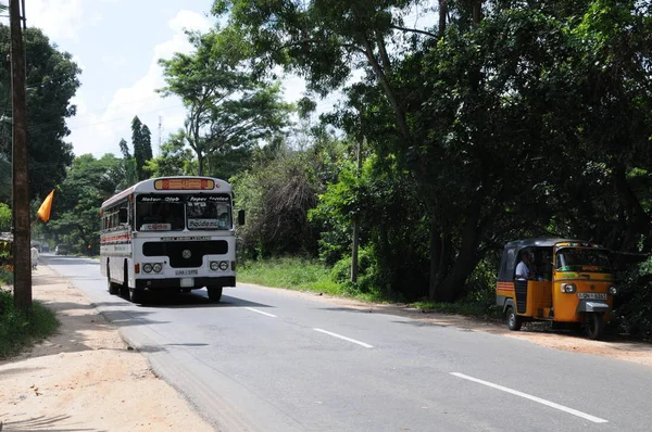 The road on the island of Ceylon. — Stock Photo, Image