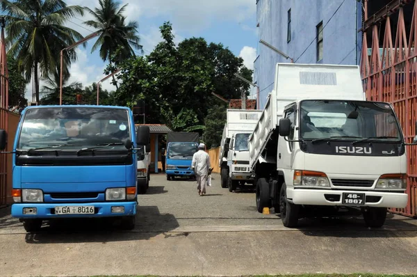The trucks on the island of Ceylon. — Stock Photo, Image