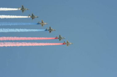  Bir grup saldırı uçak Sukhoi Su-25 Grach (Nato rapor ismi: 