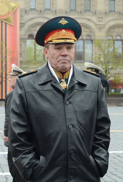 Chef des Generalstabs der russischen Streitkräfte erster stellvertretender Verteidigungsminister, Armeegeneral Waleri Gerassimow — Stockfoto