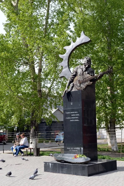 Památník slavného ruského zpěváka Victor Tsoi. — Stock fotografie