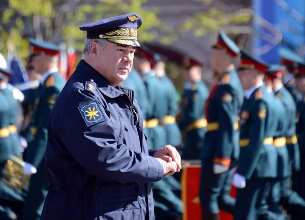 Colonel-General Viktor Bondarev, Commander-in-Chief of the Air and Space Forces of Russia. — Stock Photo, Image