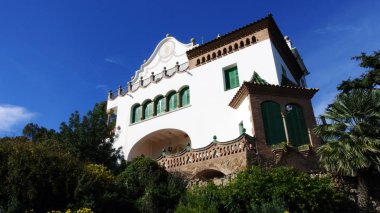  Barcelona'da Park Guell Trias evi.
