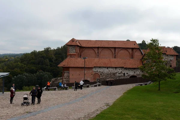 Los edificios supervivientes del Castillo de Vilna Superior (1419) en Vilna. Monumento arquitectónico . — Foto de Stock