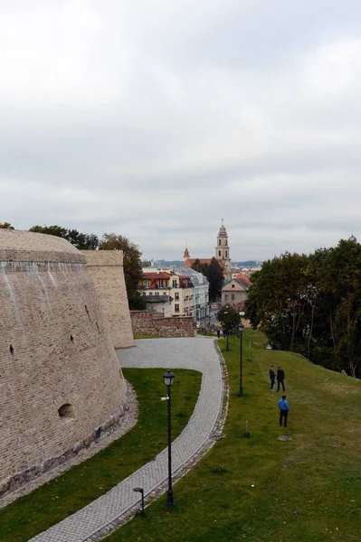 Muro difensivo Bastia di Vilnius . — Foto Stock