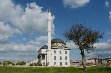  New mosque in the steppe region of the Autonomous Republic of Crimea.