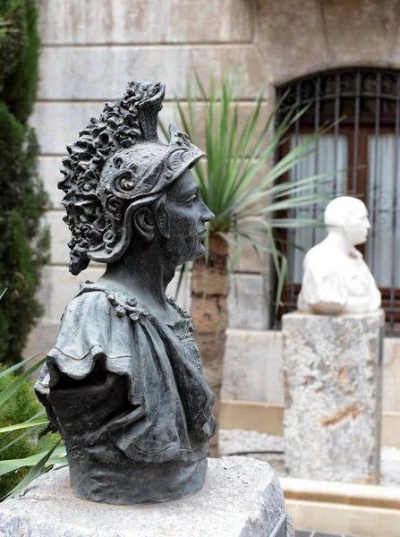Moderní Busta Hannibal Barca v Cartagena — Stock fotografie