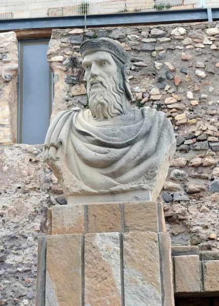Pomnik Hasdrubal Barkid ogólne Kartaginy w Cartagena. — Zdjęcie stockowe