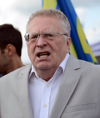  Liberal Demokrat Parti, Rusya Vladimir Zhirinovsky Moskova basın Festivali'nde lideri.