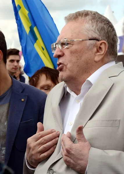  Liberal Demokrat Parti, Rusya Vladimir Zhirinovsky Moskova basın Festivali'nde lideri. 