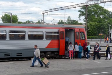  Ra-1 yatılı yolcu otobüs Bryansk İstasyonu demiryolu.