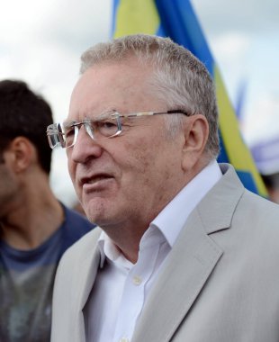  Liberal Demokrat Parti, Rusya Vladimir Zhirinovsky Moskova basın Festivali'nde lideri. 