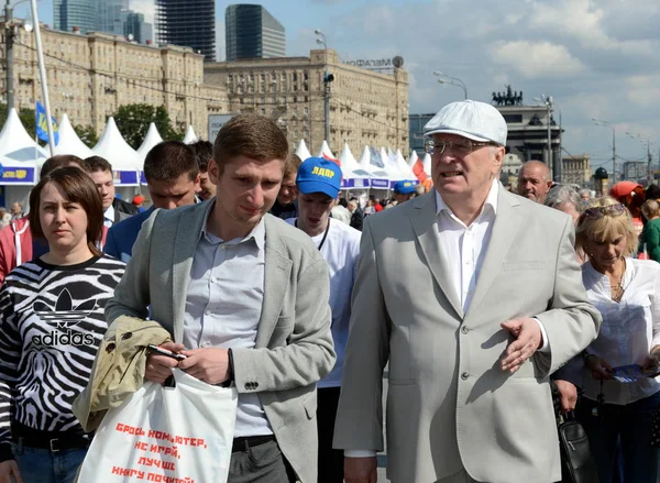  Liberal Demokrat Parti, Rusya Vladimir Zhirinovsky Moskova basın Festivali'nde lideri. 