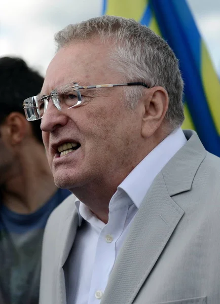  Liberal Demokrat Parti, Rusya Vladimir Zhirinovsky Moskova basın Festivali'nde lideri. 