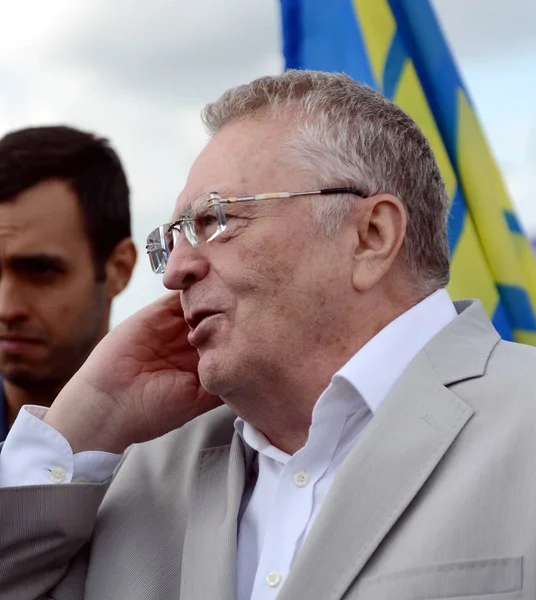  Liberal Demokrat Parti, Rusya Vladimir Zhirinovsky Moskova basın Festivali'nde lideri. 
