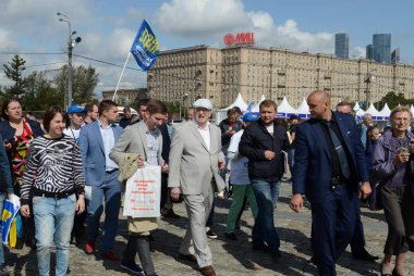  Liberal Demokrat Parti, Rusya Vladimir Zhirinovsky Moskova basın Festivali'nde lideri. 