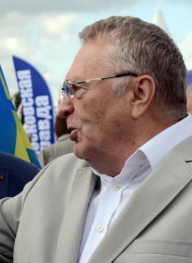  Liberal Demokrat Parti, Rusya Vladimir Zhirinovsky Moskova basın Festivali'nde lideri. 