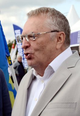  Liberal Demokrat Parti, Rusya Vladimir Zhirinovsky Moskova basın Festivali'nde lideri. 
