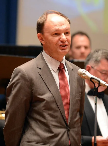 El jefe de la Agencia Federal de Prensa y Comunicaciones Masivas Mikhail Seslavinsky . — Foto de Stock