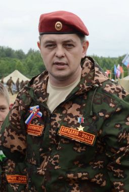  Borodino alanında Rusya Igor Zadorozhny kahraman.