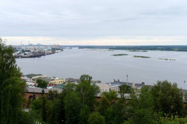  Volga ve Oka izdiham oku görünümünü