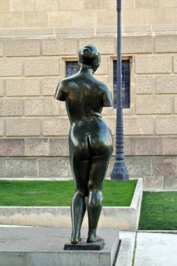  Katalan sanat Mount Montjuic tarihinde Ulusal Müzesi'nde heykel.