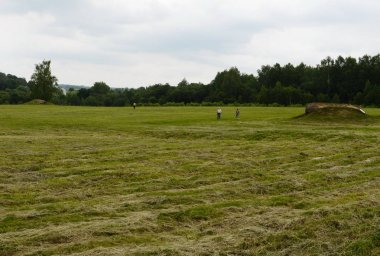  Savunma hattı uzun vadeli yangın noktada Moskova Borodino sahada.