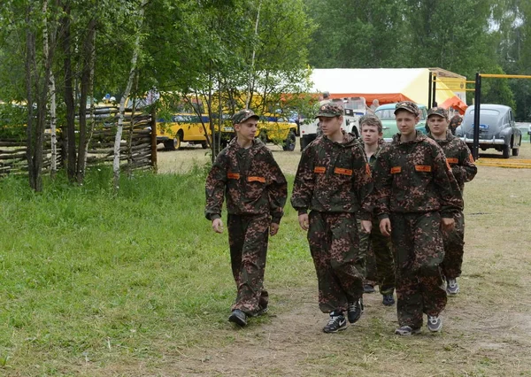 Alumnos del campo militar-patriótico . —  Fotos de Stock