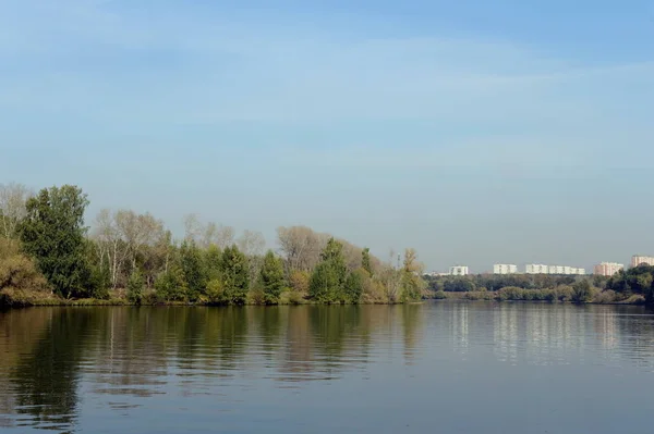 Μόσχα Ρωσία Σεπτεμβρίου 2015 Ποταμός Μόσχα Της Serebryany Bor — Φωτογραφία Αρχείου
