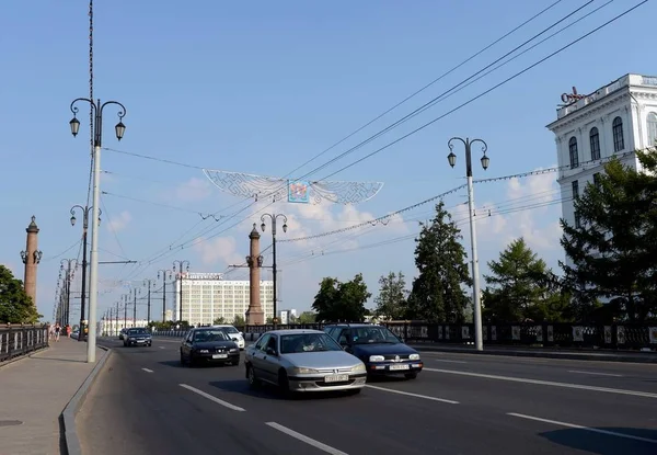 Kirov puente sobre el oeste de Dvina en Vitebsk . —  Fotos de Stock