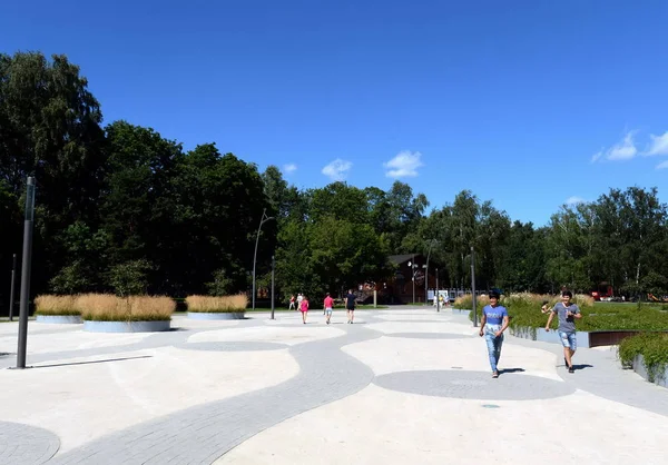 Moskova, Rusya - Ağustos 6, 2017:Nature-Tarih Parkı 