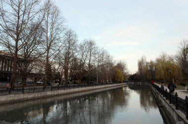 Simferopol - 10 Mart 2015: Simferopol Salgir nehirde çıkabilir.