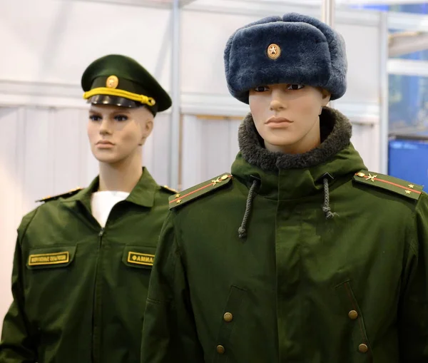 Modern uniform of Russian army servicemen. — Stock Photo, Image