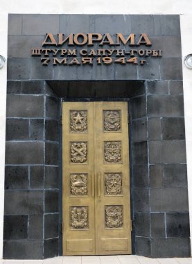  Sevastopol Sapun dağda fırtınalı diorama girişine.