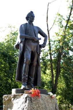  Yarbay Alexander Suvorov Mytischi şehir içinde Anıtı.