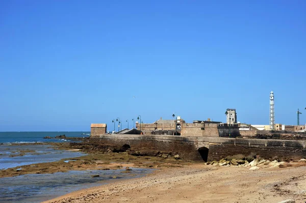 西班牙 2011年7月7日 古海上城市加斯海岸的圣塞巴斯蒂安要塞 — 图库照片