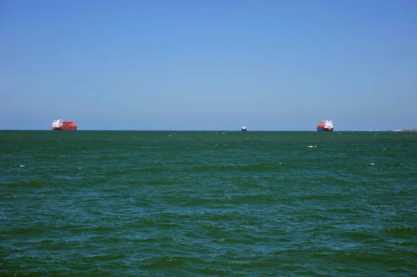 Cadiz Spain July 2011 Harbor Seaport Cadiz Shore Cadiz Gulf — Stock Photo, Image