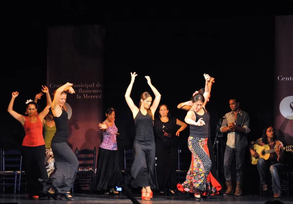 Cadiz Spagna Luglio 2011 Spettacoli Ballerini Centro Artistico Flamenco Merced — Foto Stock