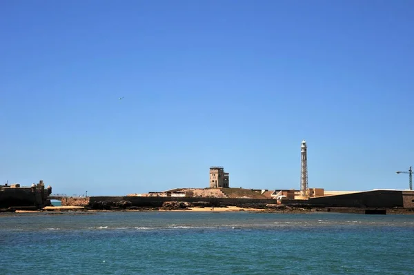 西班牙 2011年7月8日 古海上城市加斯海岸的圣塞巴斯蒂安要塞 — 图库照片