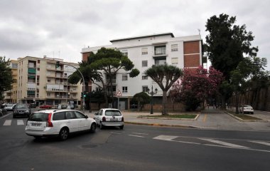 Cadiz, İspanya - 4 Temmuz 2011: Cadiz görünümünü Batı Avrupa'nın en eski şehirlerinden biri olan.