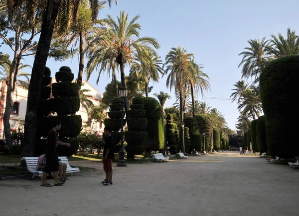 Cádiz Spanien Juli 2011 Parque Genoveses Den Gamla Delen Den — Stockfoto