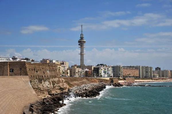 Cádiz Španělsko Července 2011 Pohled Cadiz Jedním Nejstarobylejších Měst Západní — Stock fotografie